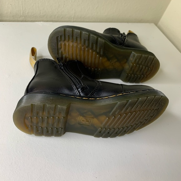 Dr. Martens Black Chelsea Boots with Gold Accents - Picture 4 of 7